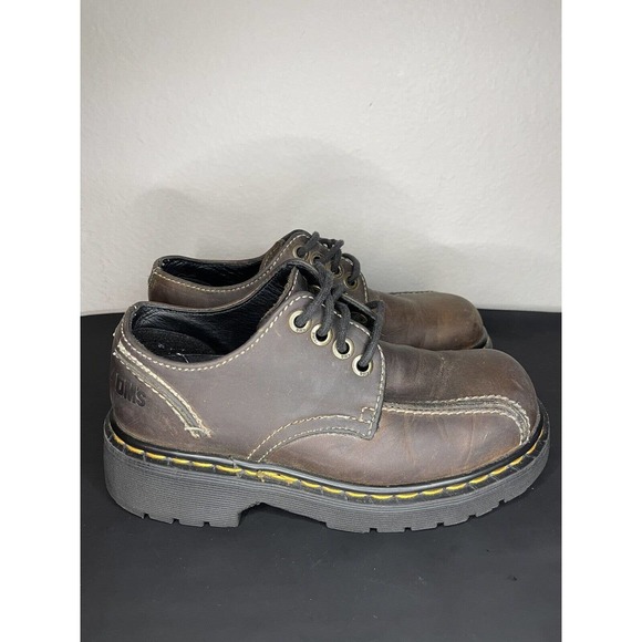 Dr. Martens Shoes Vintage Doc Dr Marten Mens Brown Leather Shoe Air
